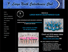 Tablet Screenshot of largsnorthcalisthenics.com